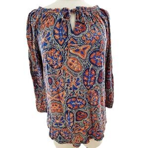 Lucky Brand Popover Paisley Print